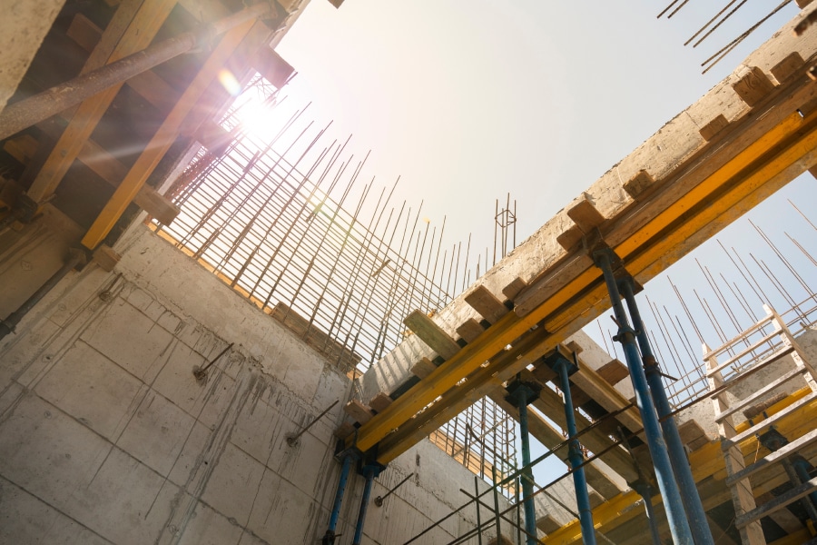 Horizontal formwork
